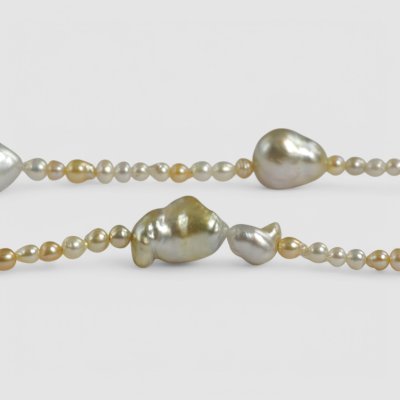 画像3: 白蝶ケシ×アコヤパールネックレス