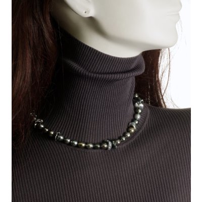 画像8: 黒蝶バロックパール×黒蝶ケシパールネックレス