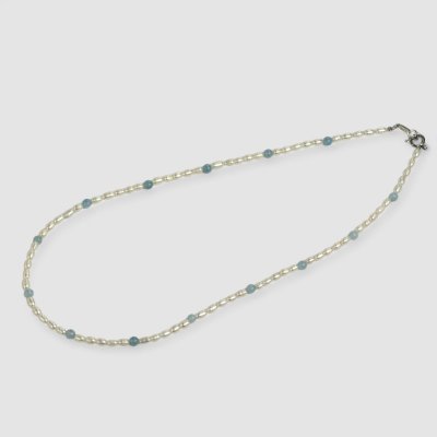 画像4: アクアマリン×淡水ハ?ールネックレス