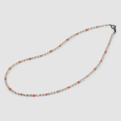 画像4: 桃珊瑚【サンゴ】×淡水ハ?ールネックレス