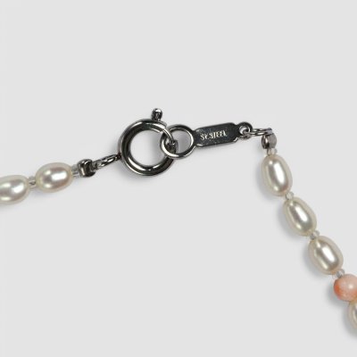 画像5: 桃珊瑚【サンゴ】×淡水ハ?ールネックレス