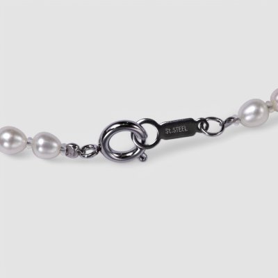 画像5: ブルーレース×淡水ハ?ールネックレス ロング