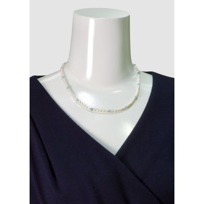 画像6: アクアマリン×淡水ハ?ールネックレス