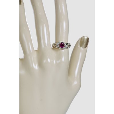 画像2: 【ソーティング付き】K18WG パープルサファイアリング