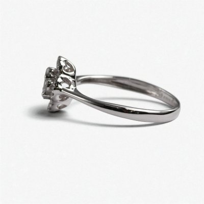 画像3: K18WGダイヤモンドフラワーリング