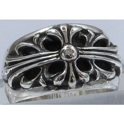 画像1: 【Chrome Hearts】シルバークロムハーツ フローラルクロスリング(指輪)サイズ直し例