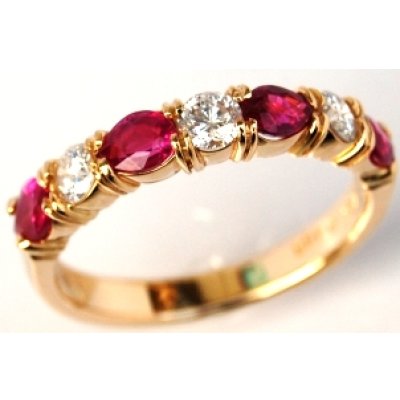 画像1: K18ルビー、ダイヤ入りリング（指輪）リフォーム・オーダー加工例