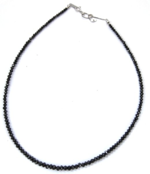 画像2: ブラックダイヤネックレス ワイヤー替え (2)