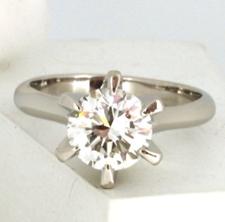 プラチナダイヤ立て爪リング0.56ct、プラチナダイヤファッション
