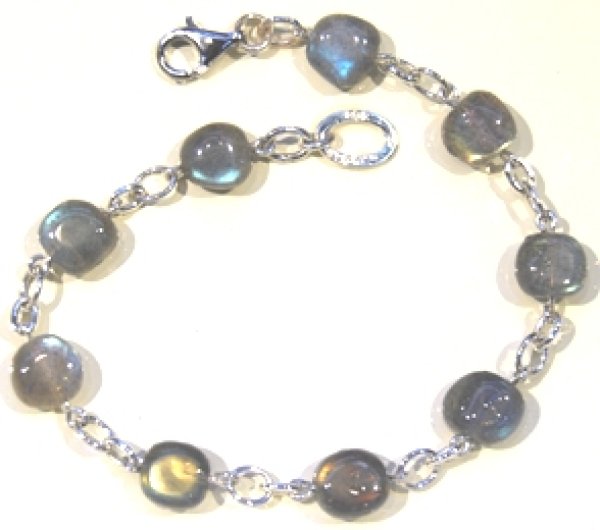 画像11: SV925ラブラドライトオリジナルブレスレット (11)