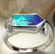 画像9: 【オーダー】ボルダーオパールで指輪をオーダー｜古枠のプラチナを材料に (9)