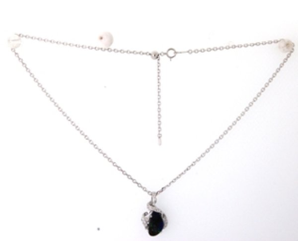 画像3: Pt900ボルダーオパール、ダイヤ入りペンダント・オーダー制作例 (3)