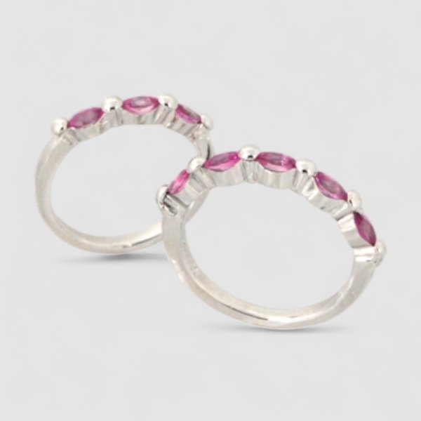 画像2: プラチナ、ピンクサファイアで指輪オーダー制作。 (2)