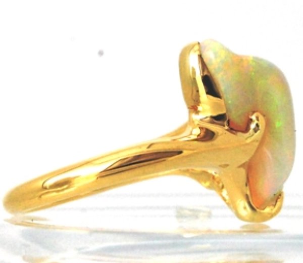 画像4: お客様ご持参のナチュラルシェイプオパールで指輪をオーダー制作 (4)