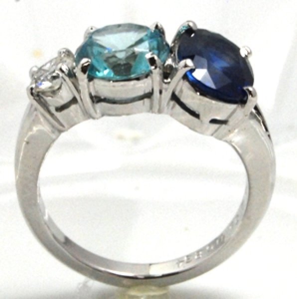 画像5: 3本の指輪の石を使って1本の指輪にリフォーム制作 (5)