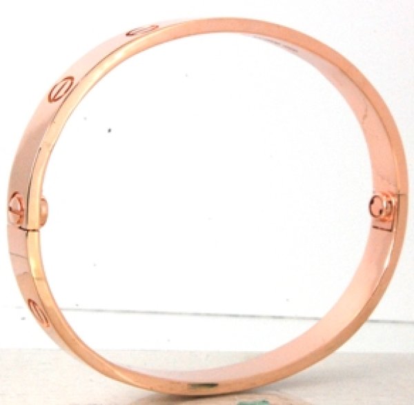 画像7: 【Cartier】ピンクゴールドカルティエラブブレスの長さを1cm大きく加工 (7)