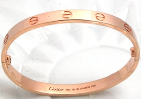 画像5: 【Cartier】ピンクゴールドカルティエラブブレスの長さを1cm大きく加工 (5)