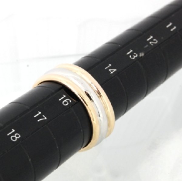 画像5: K18スリーカラーメレダイヤ入りリングのサイズ直し (5)