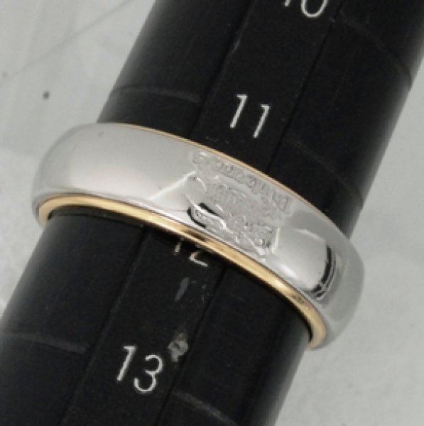 画像7: 【Burberry】Pt900/K18コンビのバーバリーのマリッジリングのサイズ直し (7)