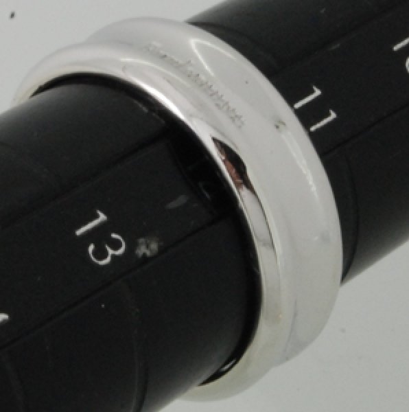 画像5: 18WG(ホワイトゴールド)バーバリーリングのサイズ直し (5)