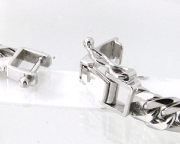 画像6: ☆750WG(ホワイトゴールド)ダブル喜平ネックレスの中折れ式クラスプ修理☆ (6)