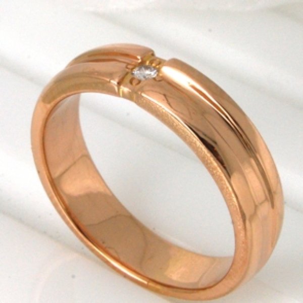 画像6: K18ダイヤ入りピンクゴールドリングのサイズ直し (6)