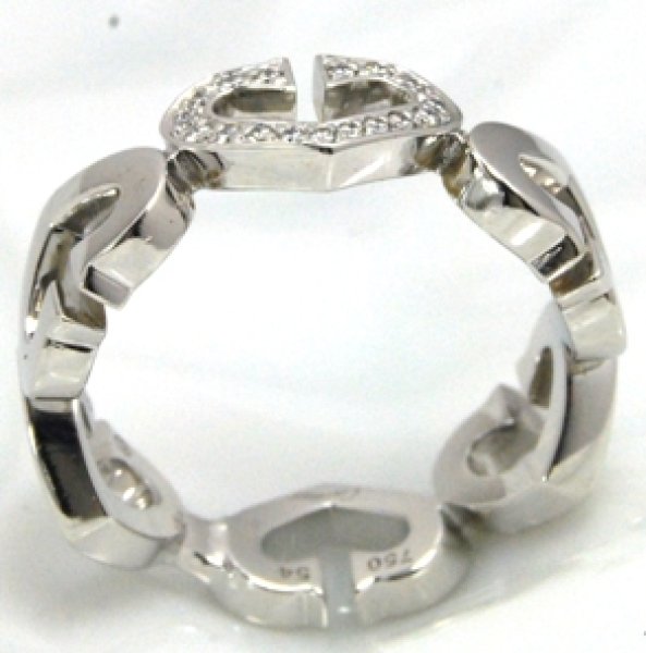 画像6: 【Cartier】カルティエ750ホワイトゴールド、ハート&シンボル リングの修理、新品仕上げしました (6)