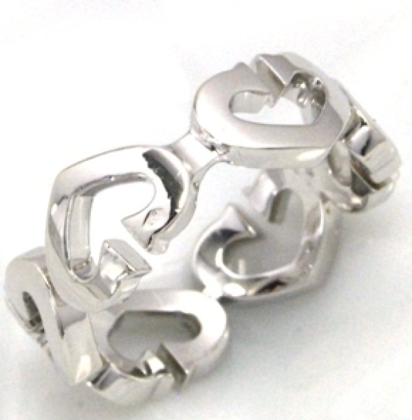 画像5: 【Cartier】カルティエ750ホワイトゴールド、ハート&シンボル リングの修理、新品仕上げしました (5)