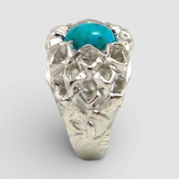 画像7: 【オーダー例】トルコ石のプラチナ・ダリアリング (7)