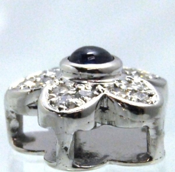 画像2: 【リフォーム・オーダー】Pt900花モチーフリングをペンダントにリフォーム(カスタマイズ) (2)