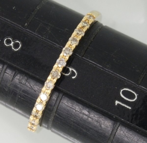 画像3: 10金ダイヤハーフエタニティリングのサイズ直し (3)