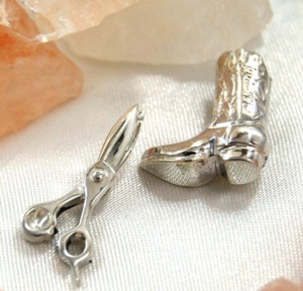 画像2: SV925(シルバー)ウエスタンブーツタイニーピンオーダー加工例 (2)