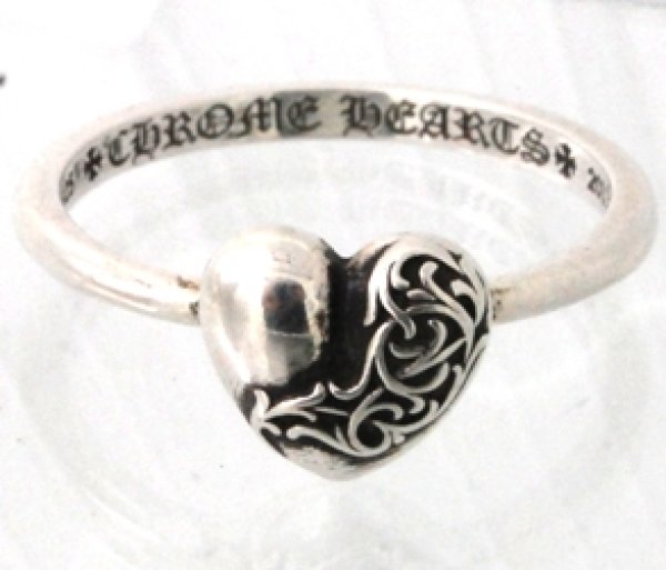 画像3: 【Chrome Hearts】クロムハーツバブルガムリング ハートをピンキーリングにサイズダウン (3)
