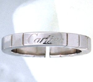 画像1: 【Cartier】カルティエ750ホワイトゴールドラニエールリングのサイズ直し (1)