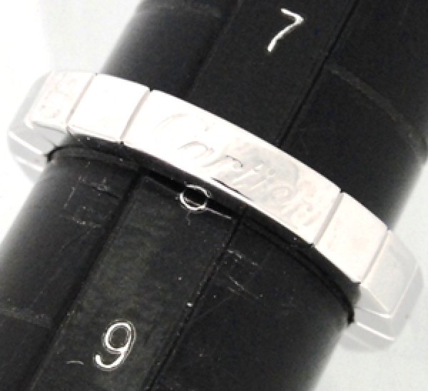 画像5: 【Cartier】カルティエ750ホワイトゴールドラニエールリングのサイズ直し (5)