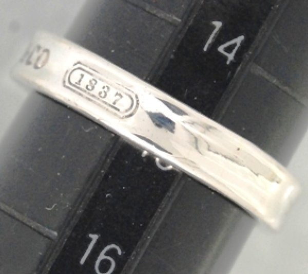 画像5: 【Tiffany & Co】ティファニー 1837 ナロー リング スターリングシルバーリング 4MMのサイズ直し (5)