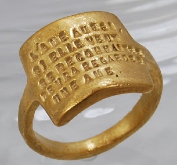 画像4: 【SERGE THORAVAL】セルジュ・トラヴァルリング（ブロンズに18Ｋコーティング）修理例 (4)