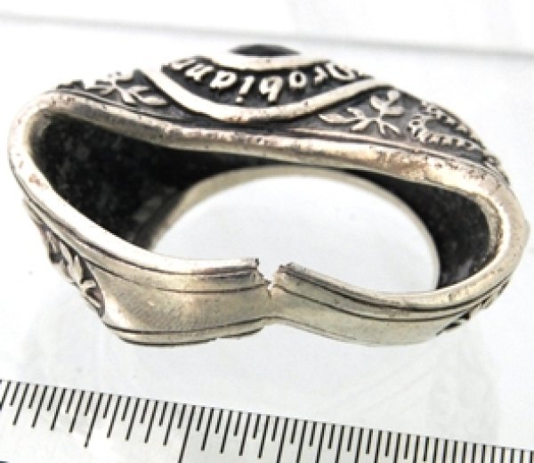 画像3: 【Orobianco】オロビアンコ SV925オニキス入りリングの変形直し例 (3)