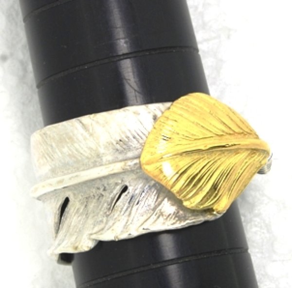 画像6: 【goro's】ゴローズ 金ハートフェザーネックレストップをリングにカスタマイズ (6)