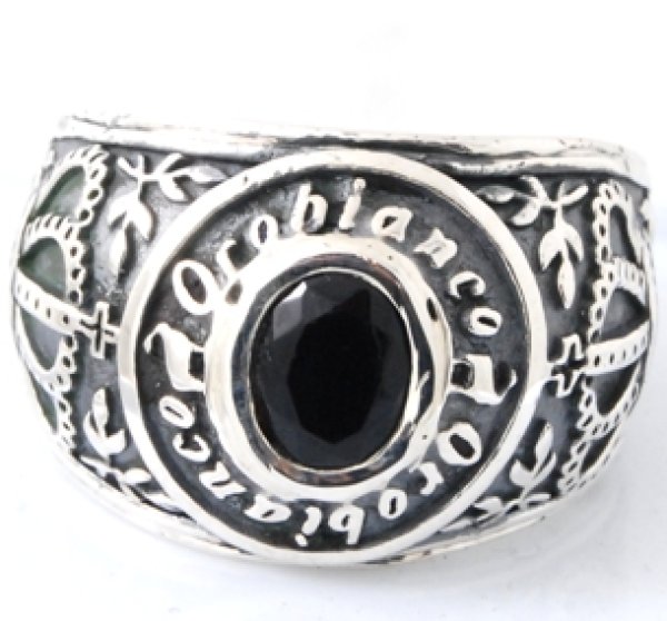 画像4: 【Orobianco】オロビアンコ SV925オニキス入りリングの変形直し例 (4)