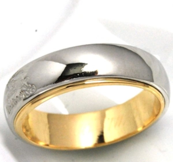 画像9: 【Burberry】Pt900/K18コンビのバーバリーのマリッジリングのサイズ直し (9)