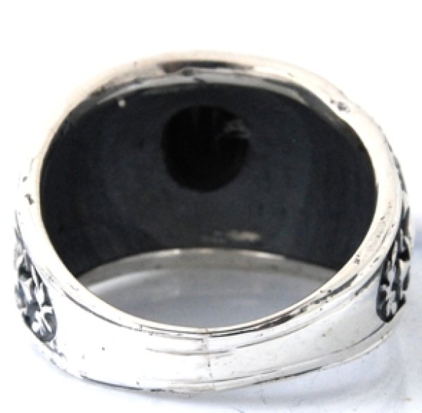 画像7: 【Orobianco】オロビアンコ SV925オニキス入りリングの変形直し例 (7)