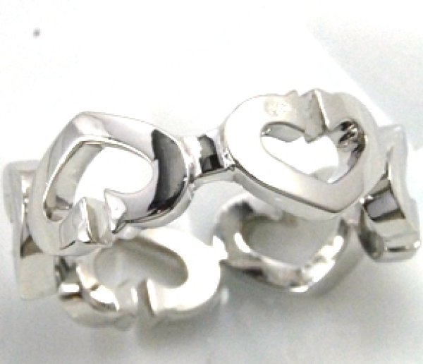 画像7: 【Cartier】カルティエ750ホワイトゴールド、ハート&シンボル リングの修理、新品仕上げしました (7)