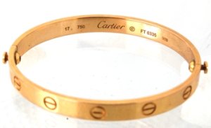 画像1: 【Cartier】カルティエ・ピンクゴールドラブブレスのネジ山修理、及びサイズアップ (1)