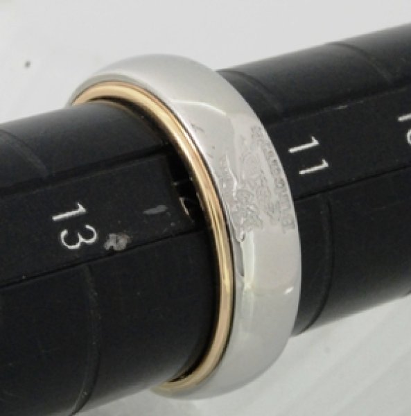 画像6: 【Burberry】Pt900/K18コンビのバーバリーのマリッジリングのサイズ直し (6)