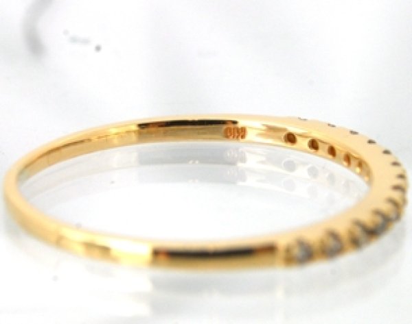 画像7: 10金ダイヤハーフエタニティリングのサイズ直し (7)