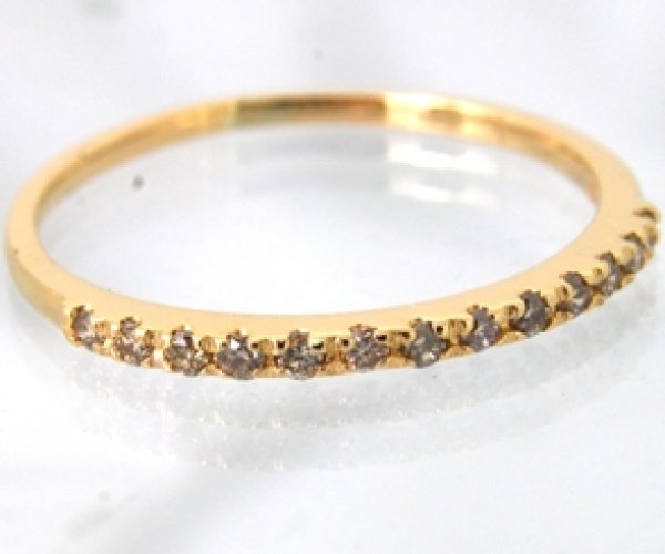 画像6: 10金ダイヤハーフエタニティリングのサイズ直し (6)