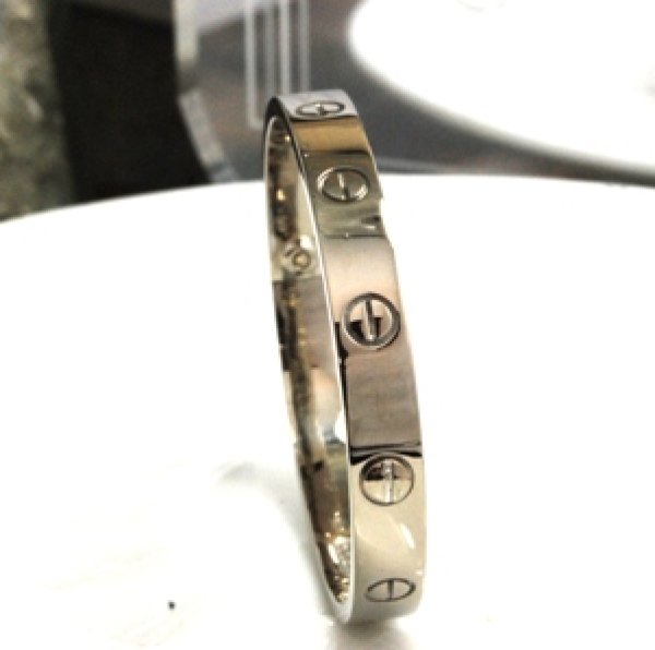 画像6: 【Cartier】ホワイトゴールドラブブレスネジ1本加工、クリーニング新品仕上げ例 (6)