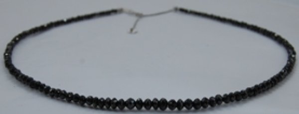 画像3: ブラックダイヤネックレス ワイヤー替え (3)