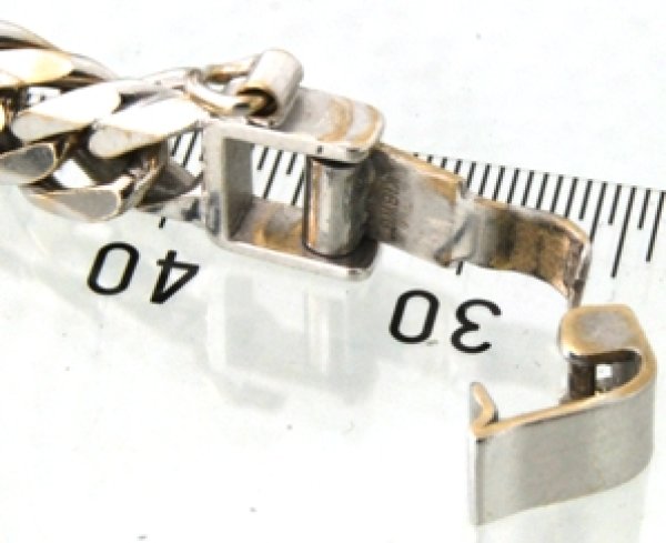 画像3: ☆750WG(ホワイトゴールド)ダブル喜平ネックレスの中折れ式クラスプ修理☆ (3)